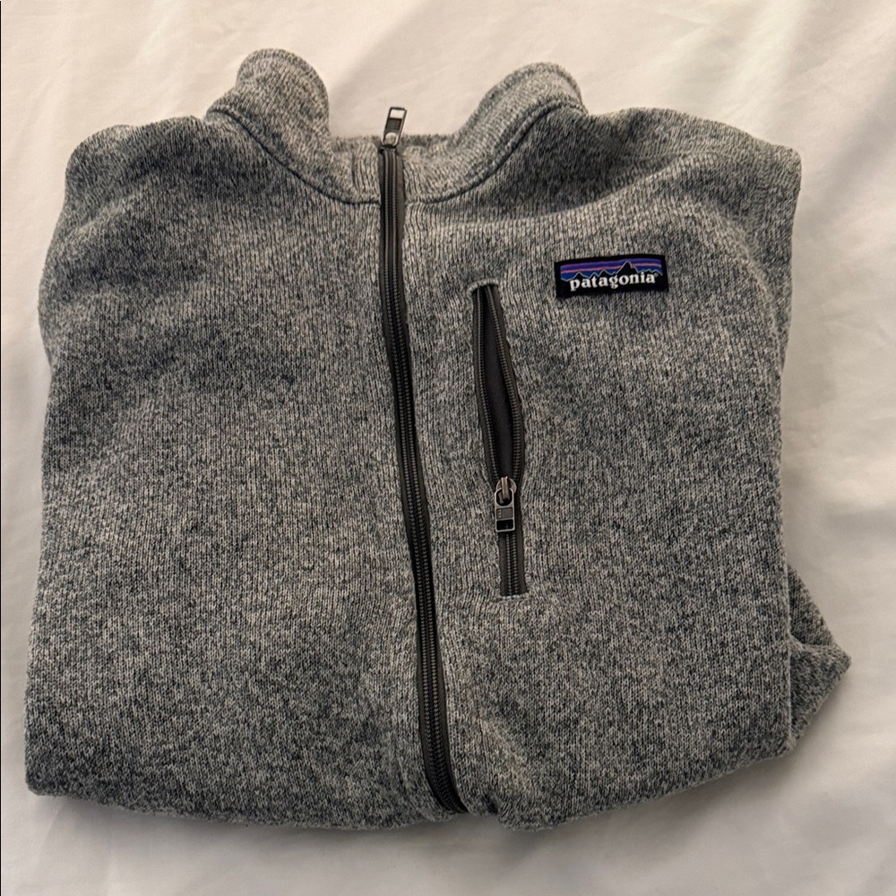 Patagonia Men's Zip-Up Sweater in Gray